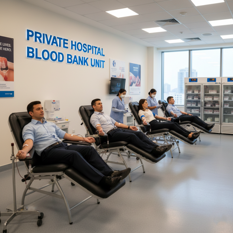 Private Hospital Blood Bank Unit